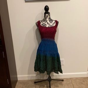 A multi color midi dress by Advance Apprels